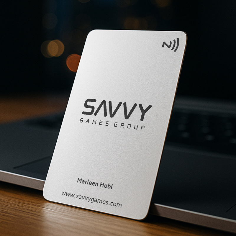 Metal White NFC Smart Business Card