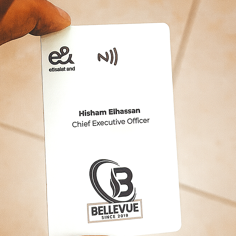 Metal White NFC Smart Business Card