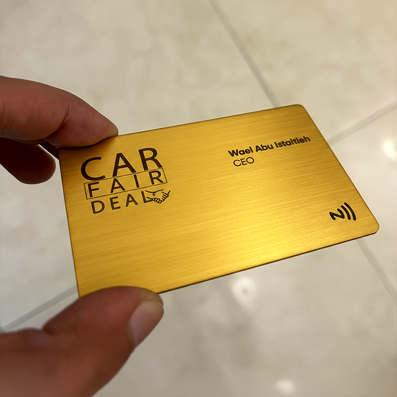 Metal Gold NFC Smart Business Card