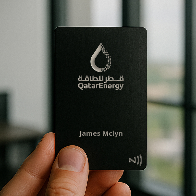 Metal Black NFC Business Card